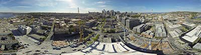 360° AERIAL PANORAMA TRAFALGAR SQUARE LONDON