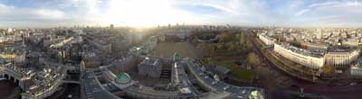 360° AERIAL PANORAMA TRAFALGAR SQUARE LONDON